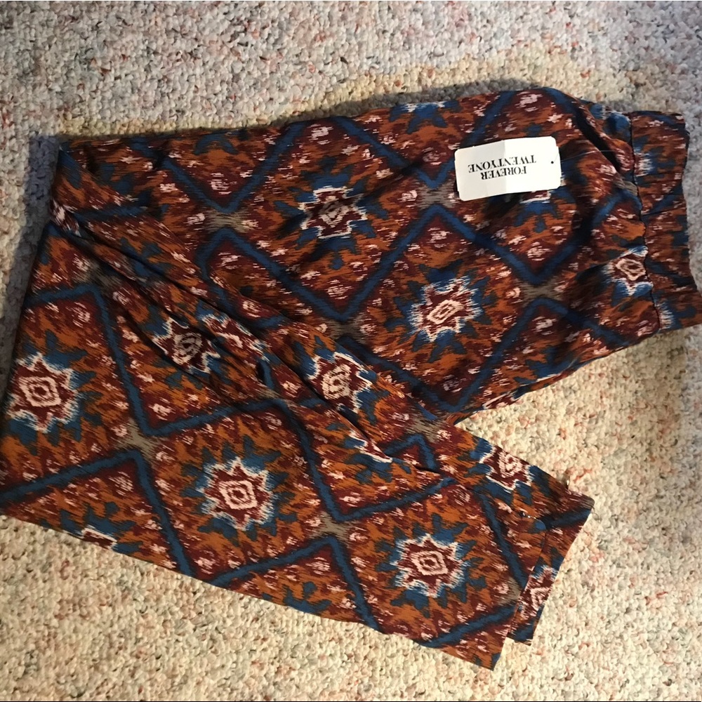 NWT Forever 21 Silk Pant